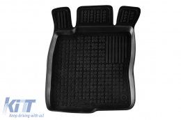 Specific rubber mats suitable for Honda Civic hatchback, sedan 2017-2021, 4-piece set, black color-image-6214583