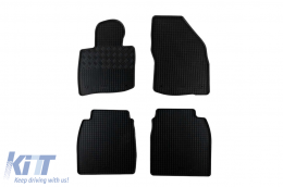 Specific rubber mats suitable for Honda Civic 2006-2012, 4-piece set, black color - ABFMH6018746