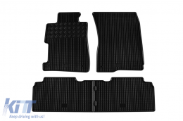 image-28-Specific rubber mats suitable for Honda Civic sedan 2006-2014, 4-piece set, black color