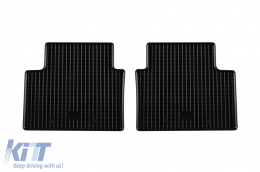 Specific rubber mats suitable for Honda Civic after 2017, 4-piece set, black color-image-6228962