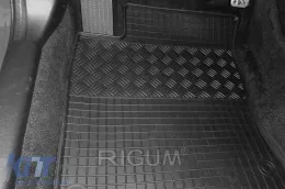 Specific rubber mats suitable for Honda Civic after 2017, 4-piece set, black color-image-6228963