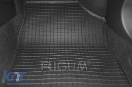 Specific rubber mats suitable for Honda Civic after 2017, 4-piece set, black color-image-6228964