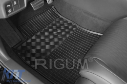 Specific rubber mats suitable for Honda Civic after 2022, 4-piece set, black color-image-6229323