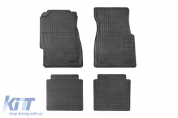 Specific rubber mats suitable for Honda Civic sedan 1995-2001, 4-piece set, black color from Frogum El Toro series - ABFMH6019420