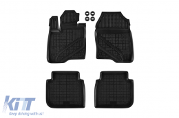 image-12-Specific rubber mats suitable for Honda CR-V PHeV after 2023, 4-piece set, black color
