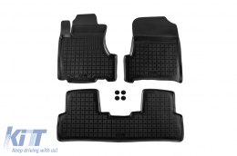 image-71-Specific rubber mats suitable for Honda CR-V 2007-2012, 3-piece set, black color