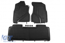 image-79-Specific rubber mats suitable for Honda CR-V 2002-2006, 3-piece set, black color
