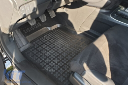 Specific rubber mats suitable for Honda CR-V 2011-2018, 3-piece set, black color-image-6214564