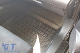 Specific rubber mats suitable for Honda CR-V 2011-2018, 3-piece set, black color-image-6214566