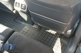 Specific rubber mats suitable for Honda CR-V 2011-2018, 3-piece set, black color-image-6214567