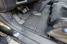 Specific rubber mats suitable for Honda CR-V 2006-2011 from Frogum 3D ProLine series, 3-piece set, black color, with 24-month warranty-image-6222430