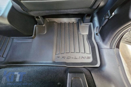 Specific rubber mats suitable for Honda CR-V 2006-2011 from Frogum 3D ProLine series, 3-piece set, black color, with 24-month warranty-image-6222438