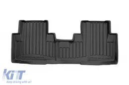 Specific rubber mats suitable for Honda CR-V 2012-2018, 3-piece set, black color, with 24-month warranty from Frogum 3D ProLine series.-image-6222555