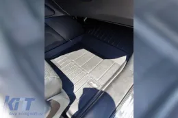Specific rubber mats suitable for Honda CR-V 2012-2018, 3-piece set, black color, with 24-month warranty from Frogum 3D ProLine series.-image-6222560