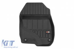 Specific rubber mats suitable for Honda CR-V 2018-2022, 4-piece set, black color, with 24-month warranty-image-6222749