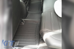 Specific rubber mats suitable for Honda CR-V 2018-2022, 4-piece set, black color, with 24-month warranty-image-6222753