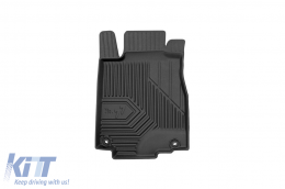 Specific rubber mats suitable for Honda CR-V 2012-2019, 4-piece set, black color-image-6227067