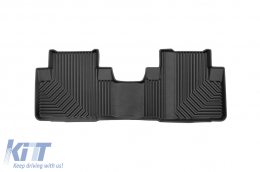 Specific rubber mats suitable for Honda CR-V 2012-2019, 4-piece set, black color-image-6227069