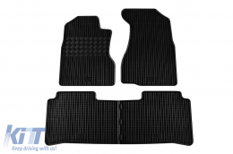 Specific rubber mats suitable for Honda CR-V 2001-2006, 4-piece set, black color - ABFMH6018749