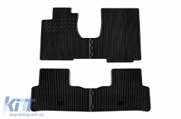 Specific rubber mats suitable for Honda CR-V 2006-2011, 4-piece set, black color - ABFMH6018750