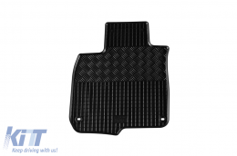 Specific rubber mats suitable for Honda CR-V, CR-V Hybrid 2018-2022, 4-piece set, black color-image-6229087