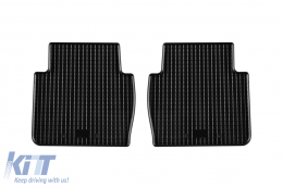 Specific rubber mats suitable for Honda CR-V, CR-V Hybrid 2018-2022, 4-piece set, black color-image-6229089