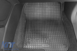 Specific rubber mats suitable for Honda CR-V, CR-V Hybrid 2018-2022, 4-piece set, black color-image-6229091