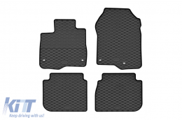 Specific rubber mats suitable for Honda CR-V e:HEV, PHeV after 2023, 4-piece set, black color - ABFMH6018897