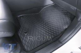 Specific rubber mats suitable for Honda CR-V e:HEV, PHeV after 2023, 4-piece set, black color-image-6229484