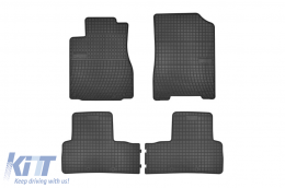 Specific rubber mats suitable for Honda CR-V 2012-2018, 4-piece set, black color from Frogum El Toro series - ABFMH6019187