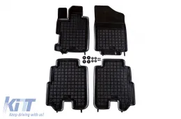 image-74-Specific rubber mats suitable for Honda FR-V 2004-2009, 4-piece set, black color