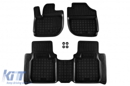 image-5-Specific rubber mats suitable for Honda HR-V 2014-2021, 3-piece set, black color