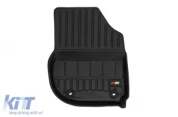Specific rubber mats suitable for Honda HR-V e:HEV after 2021, 3-piece set, black color, with 24-month warranty-image-6223814