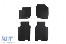 Specific rubber mats suitable for Honda HR-V after 2015, 4-piece set, black color-image-6228905