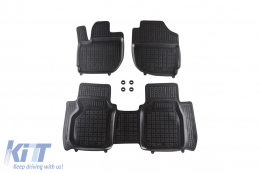 image-6-Specific rubber mats suitable for Honda Jazz after 2015, 3-piece set, black color