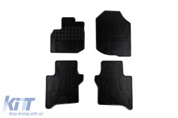 image-25-Specific rubber mats suitable for Honda Jazz after 2009, 4-piece set, black color
