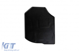 Specific rubber mats suitable for Honda Jazz after 2009, 4-piece set, black color-image-6228548