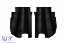 Specific rubber mats suitable for Honda Jazz Crosstar, Jazz Hybrid after 2020, 4-piece set, black color-image-6229168