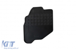 Specific rubber mats suitable for Honda Jazz 2002-2008, 4-piece set, black color-image-6248568
