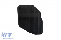 Specific rubber mats suitable for Honda Jazz 2002-2008, 4-piece set, black color-image-6248569