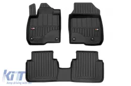 image-36-Specific rubber mats suitable for Honda ZR-V after 2023, 3-piece set, black color, with 24-month warranty