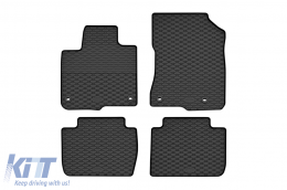 Specific rubber mats suitable for Honda ZR-V after 2023, 4-piece set, black color-image-6229367