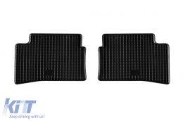 Specific rubber mats suitable for Hyundai Accent after 2006, 4-piece set, black color-image-6248573