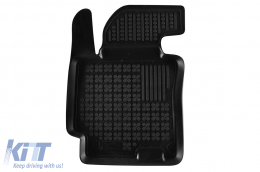 Specific rubber mats suitable for Hyundai Elantra 2010-2016, 4-piece set, black color-image-6215514