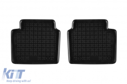 Specific rubber mats suitable for Hyundai Elantra 2010-2016, 4-piece set, black color-image-6215516