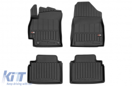 image-57-Specific rubber mats suitable for Hyundai Elantra VII after 2020, 4-piece set, black color, with 24-month warranty