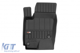 Specific rubber mats suitable for Hyundai Getz 2002-2011, 4-piece set, black color, with 24-month warranty-image-6223076