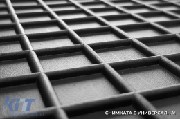 Specific rubber mats suitable for Hyundai i10 2013-2019, i10 after 2020, 4-piece set, black color-image-6229896