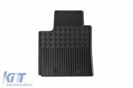 Specific rubber mats suitable for Hyundai i10 after 2013, 4-piece set, black color-image-6248586
