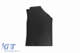 Specific rubber mats suitable for Hyundai i10 after 2013, 4-piece set, black color-image-6248587